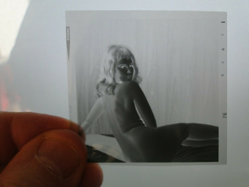 Vintage Semi Nude Woman Artistic Photographic Negative Transparency         GE33
