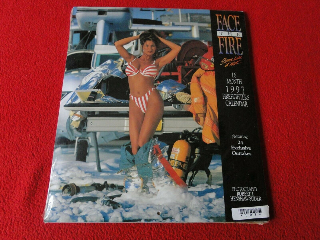 Vintage Large Semi-Nude Pinup Wall Calendar 1997 Face The Fire 12 x 10 Sealed  B