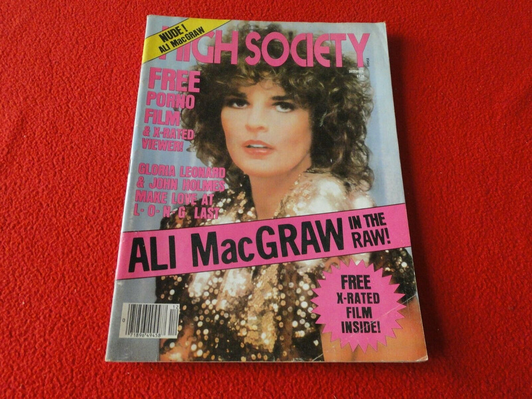 Vintage 18 Year Old + Sexy Adult Men's Magazine High Society Dec. 1980        CV