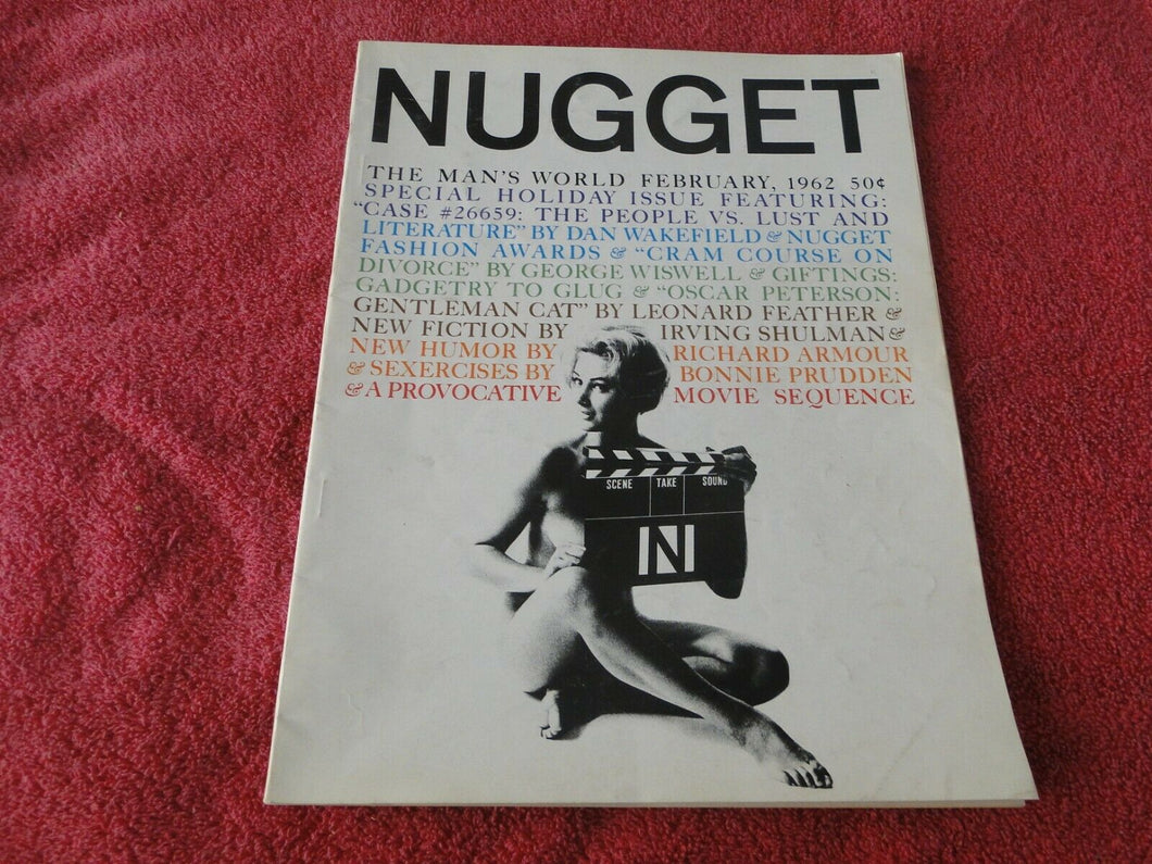 Vintage 18 Year Old + Sexy Erotic Adult Men's Magazine Nugget Feb. 1962       10