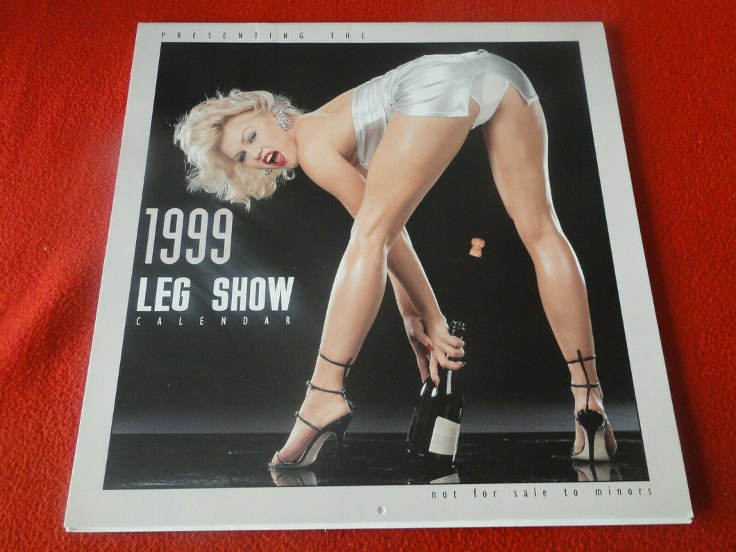 Vintage Large Semi-Nude Pinup Wall Calendar 12 x 12 1999 Leg Show              B