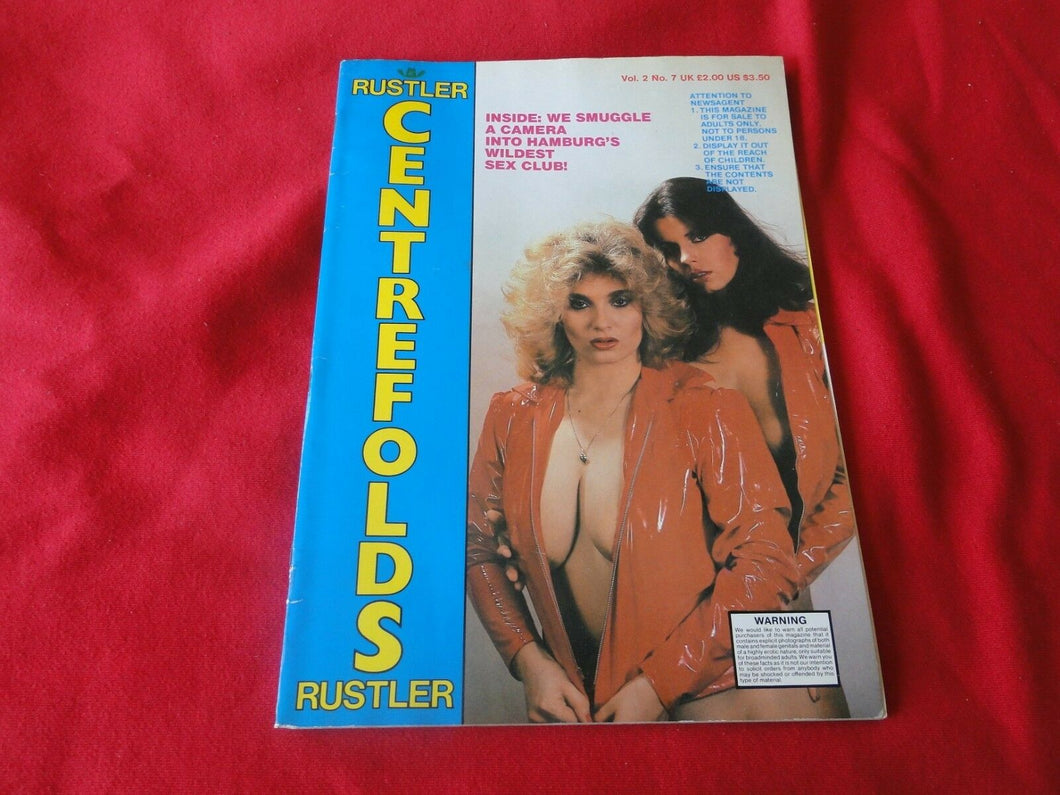 Vintage Nude Erotic Sexy Adult Magazine Rustler Centerfolds                   95