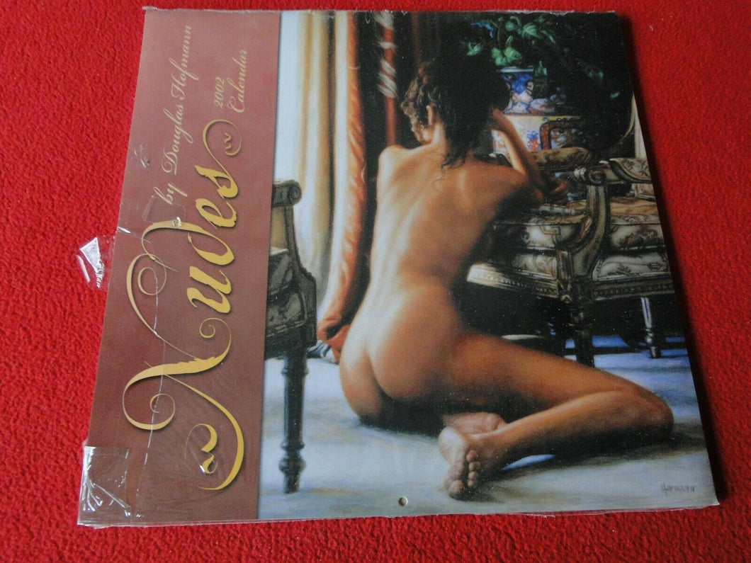 Vintage Large Semi-Nude Pinup Wall Calendar 2002 Nudes 12 x 12 SEALED          B