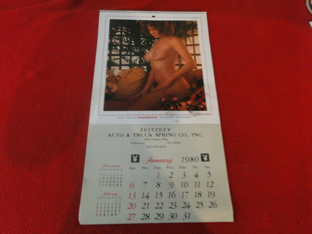 Vintage Semi-Nude Pinup Wall Calendar 1980 Playboy Zeitzeff Auto & Truck       H