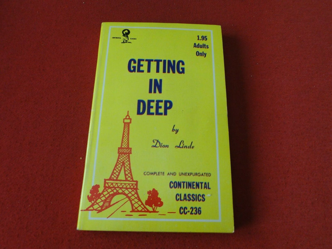 Vintage Sexy Erotic Adult Paperback Book/ Novel Getting In Deep                5