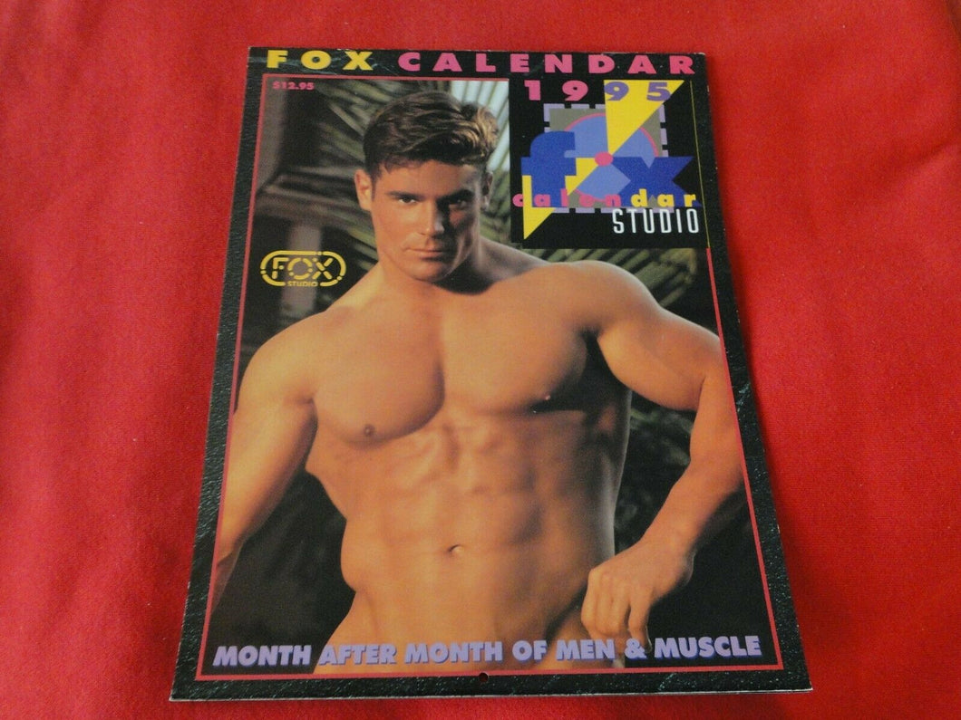 Vintage 18 Year Old + Sexy Erotic Gay Adult Calendar Fox Studio 1995          G2