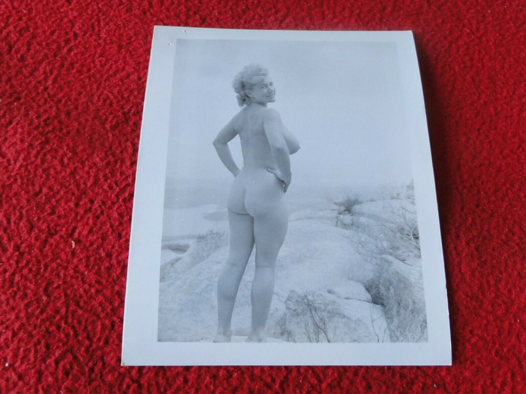 Vintage Nude Erotic Pinup Silver Gelatin Photo Virginia Bell             A76C