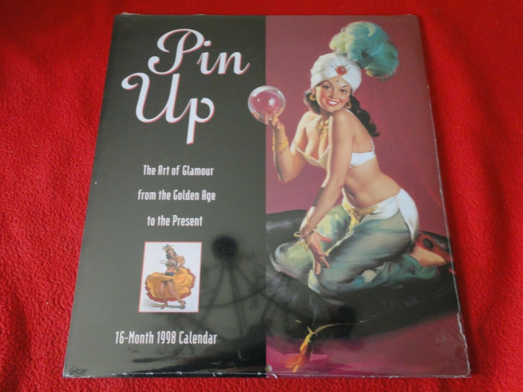 Vintage Semi-Nude Pinup Wall Calendar 1998 Pin Up SEALED 12 x 12               G