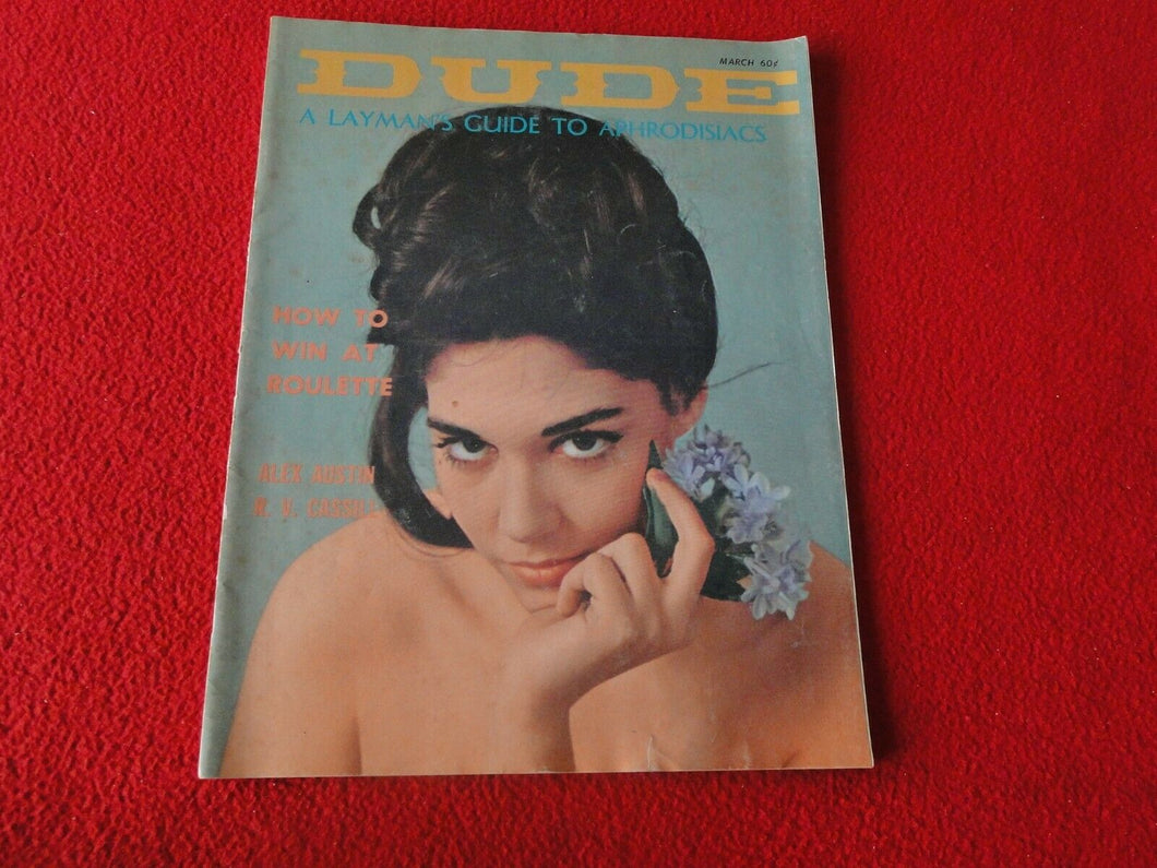 Vintage 18 Year Old + Nude Erotic Sexy Adult Men's Magazine Dude Mar. 1965    GQ