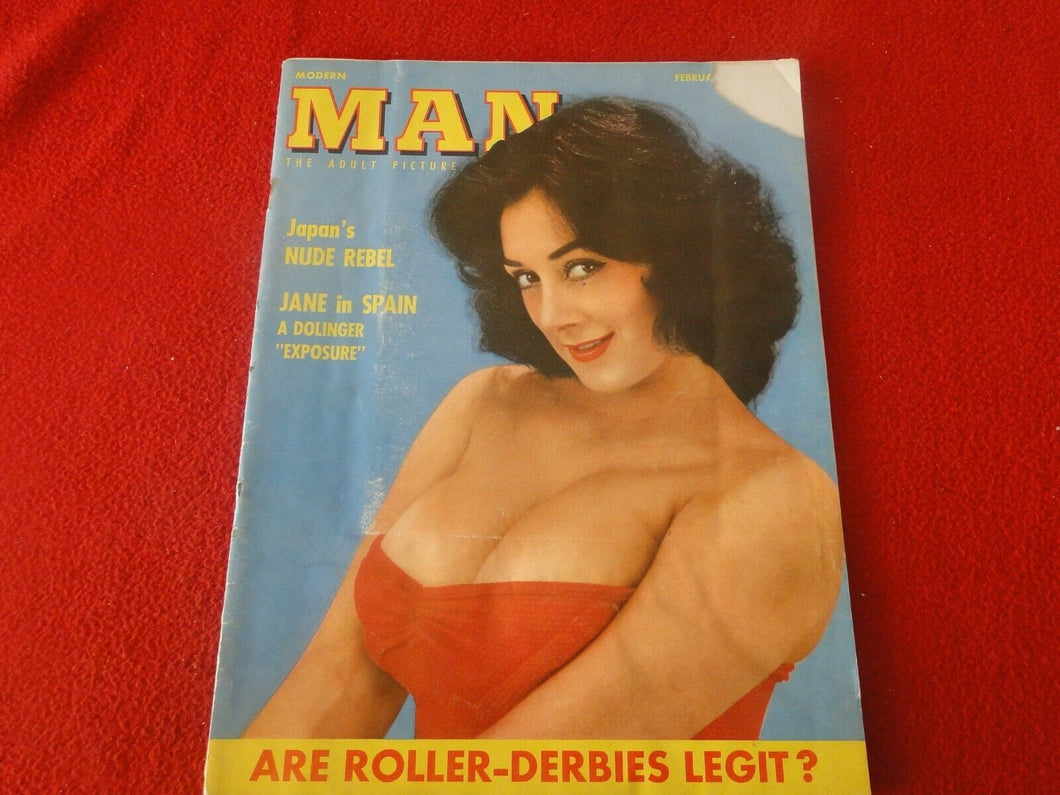 Vintage 18 Y.O.+ Nude Erotic Adult Men's Magazine Modern Man Feb. 1959       G66