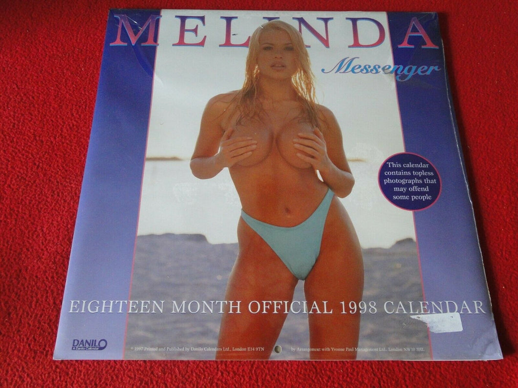 Vintage Large Semi-Nude Pinup Wall Calendar 1998 Melissa Messenger SEALED      E