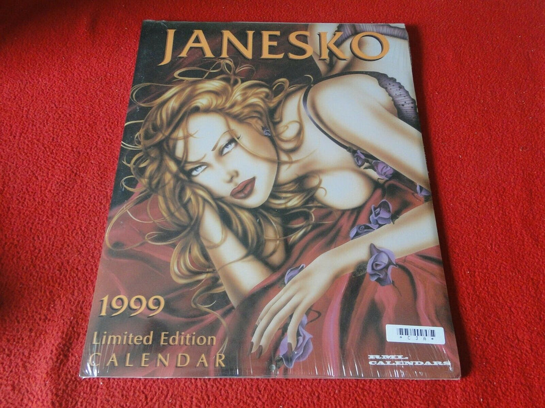 Vintage Large Semi-Nude Pinup Wall Calendar 1999 Janesko SEALED 14 x 11        E