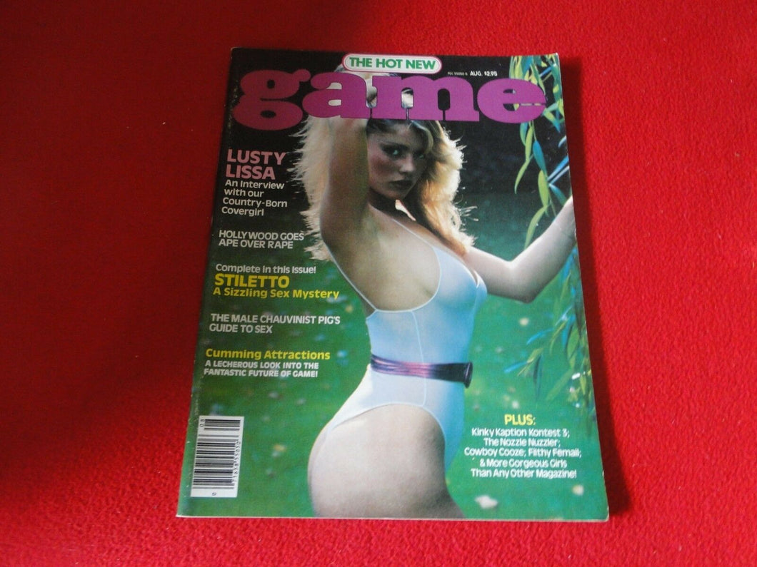 Vintage Adult Erotic Sexy Men's Magazine Game August 1980                     87