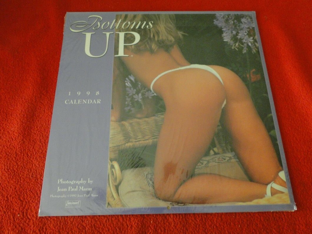 Vintage Semi-Nude Pinup Wall Calendar 1998 Bottoms Up SEALED 12 x 12           G