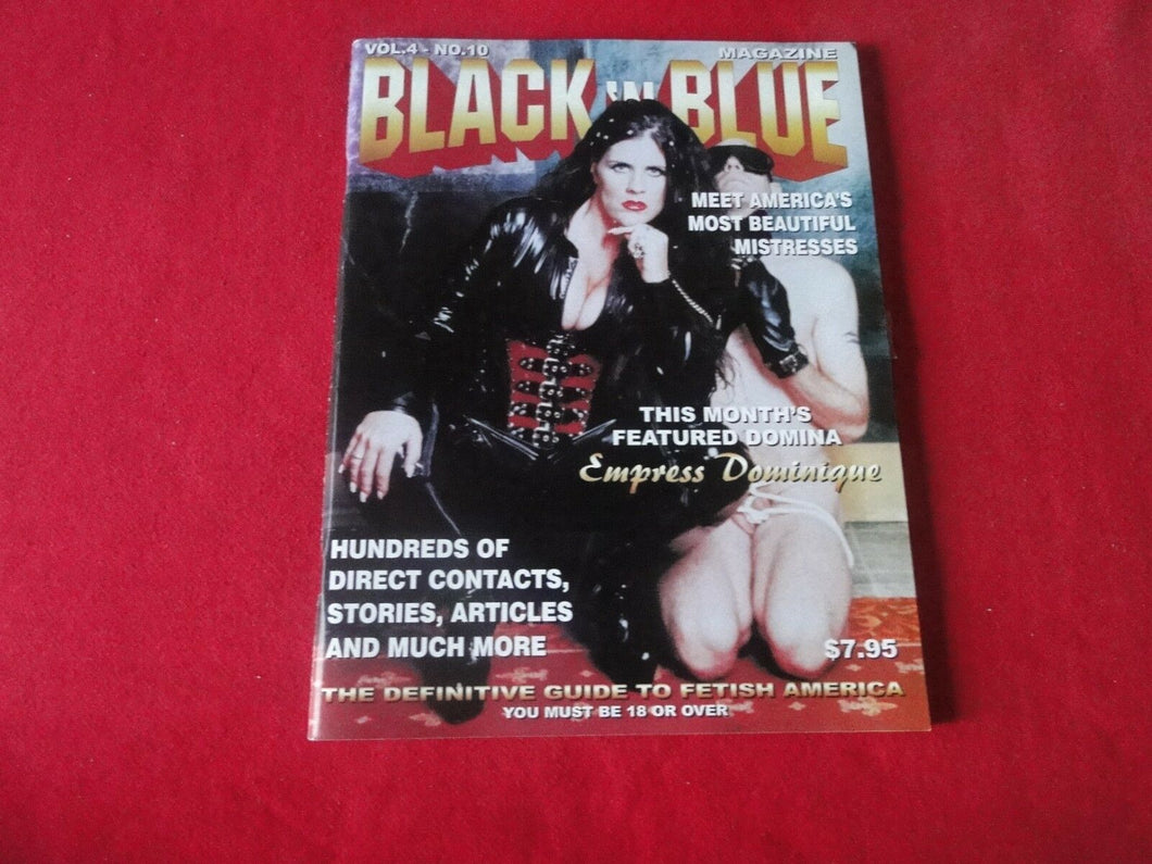Vintage Nude Erotic Sexy Adult Magazine Black 'N Blue                         87