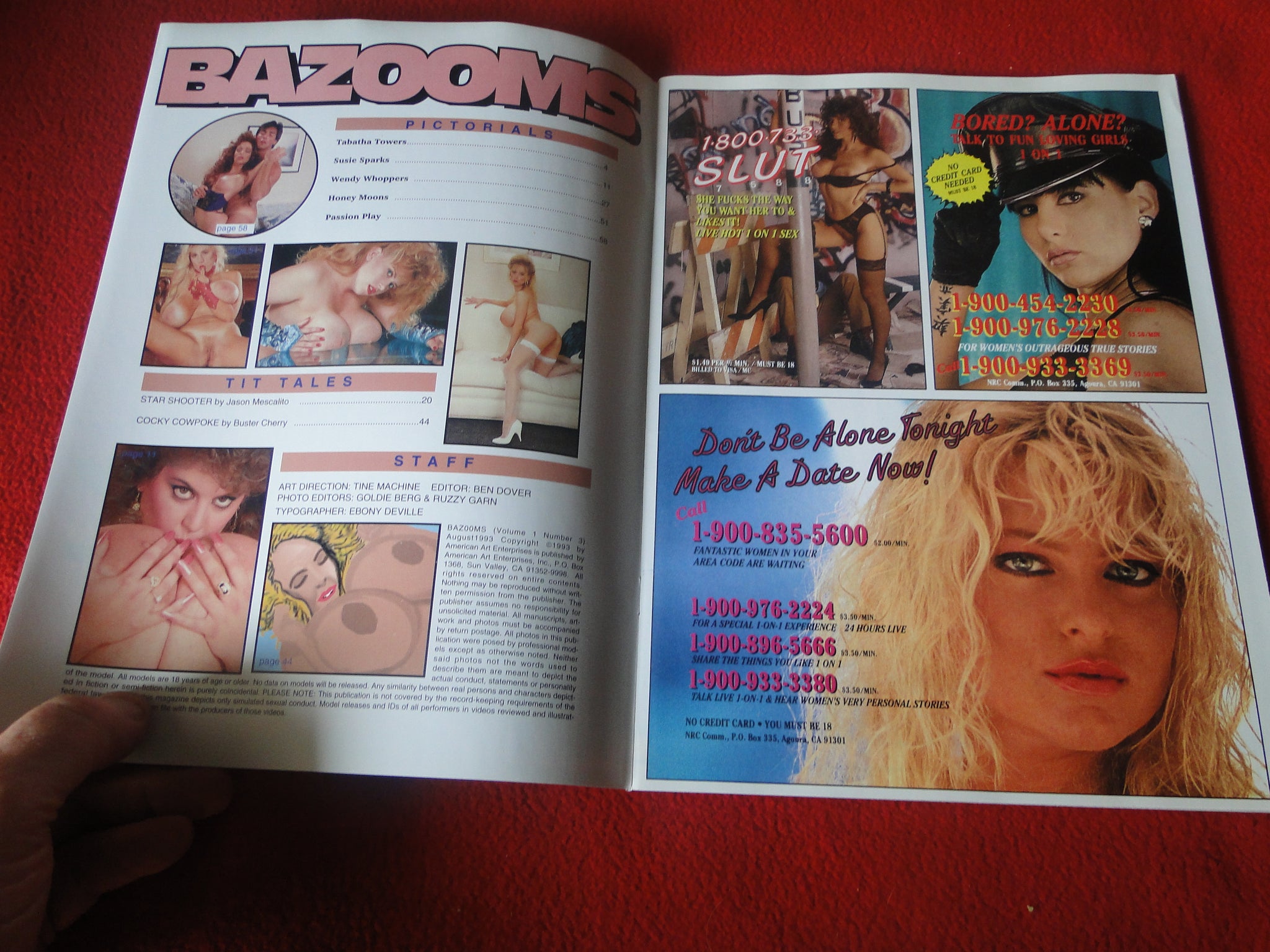 Vintage Nude Erotic Sexy Adult Magazine Bazooms Wendy Whoppers Signed –  Ephemera Galore