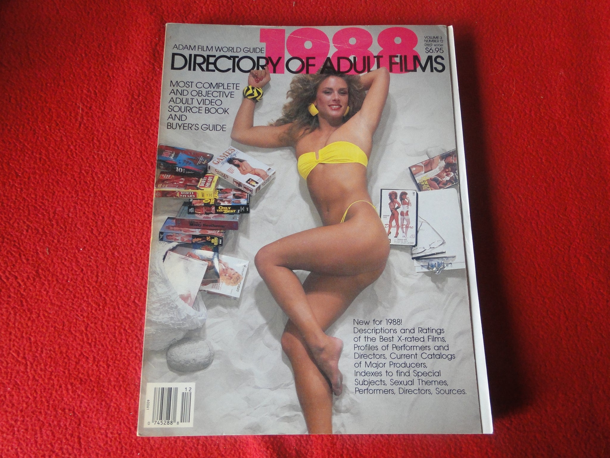 Vintage Nude Erotic Sexy Adult Magazine Adam Film World Guide 1988 Dir –  Ephemera Galore