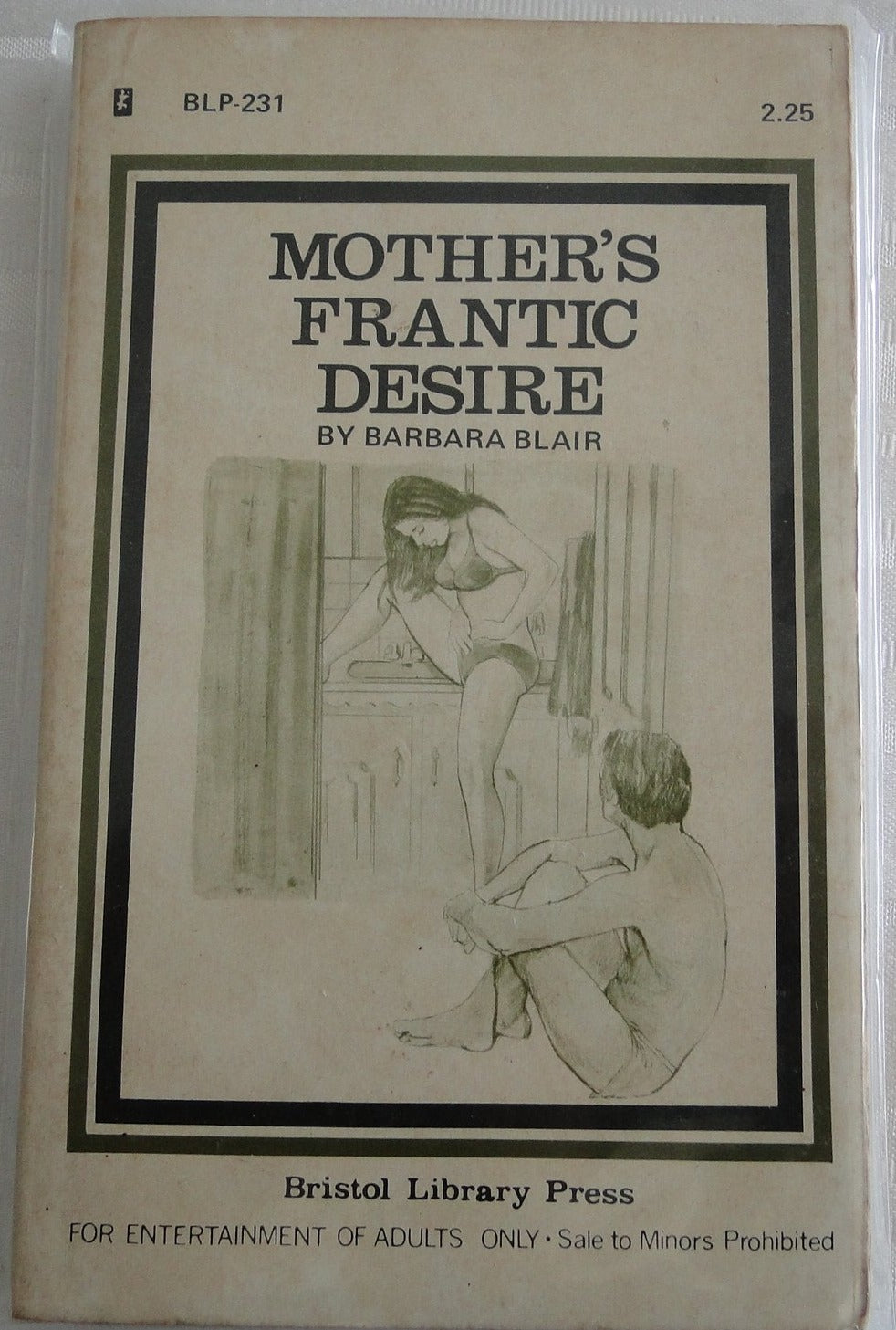 Vintage Adult Paperback Novel/Book Mother's Frantic Desire - Bristol