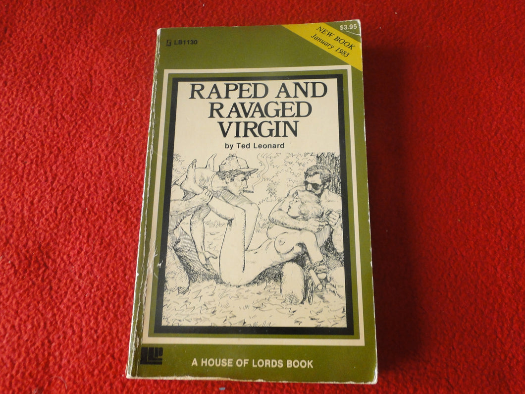 Vintage 18 YO+ Sexy Erotic Adult Paperback Book/ Novel Raped and Ravaged Virgin   G1