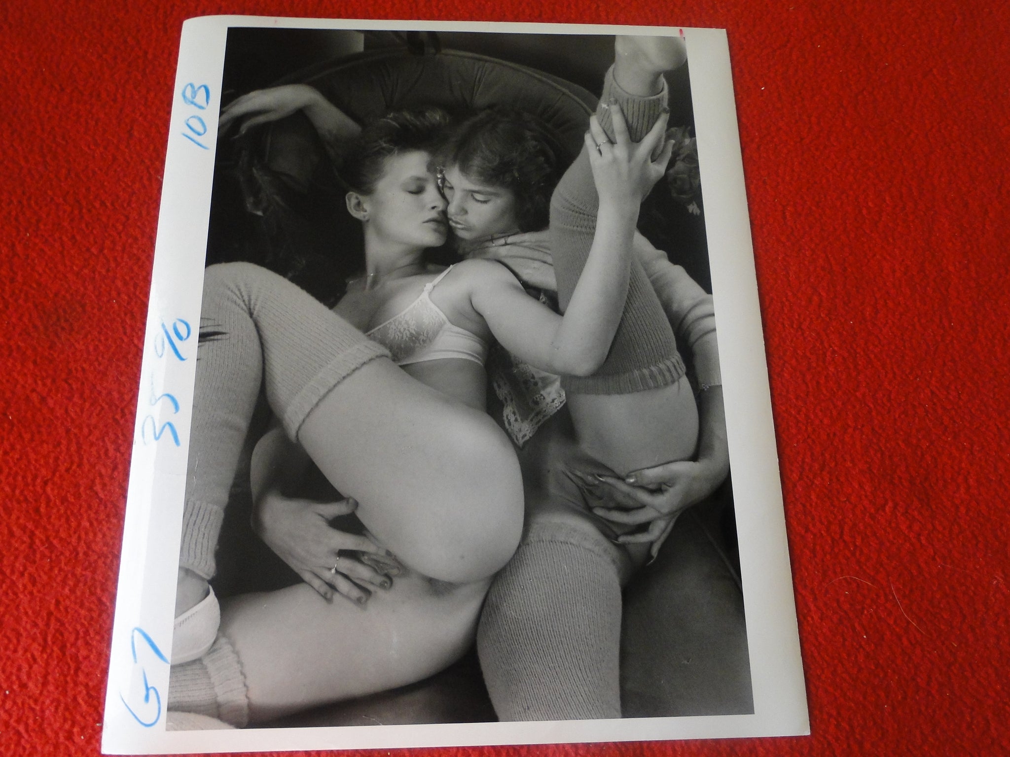 Vintage Nude Woman Shaved Pussy Silver Gelatin Lesbian Foreplay Photo –  Ephemera Galore