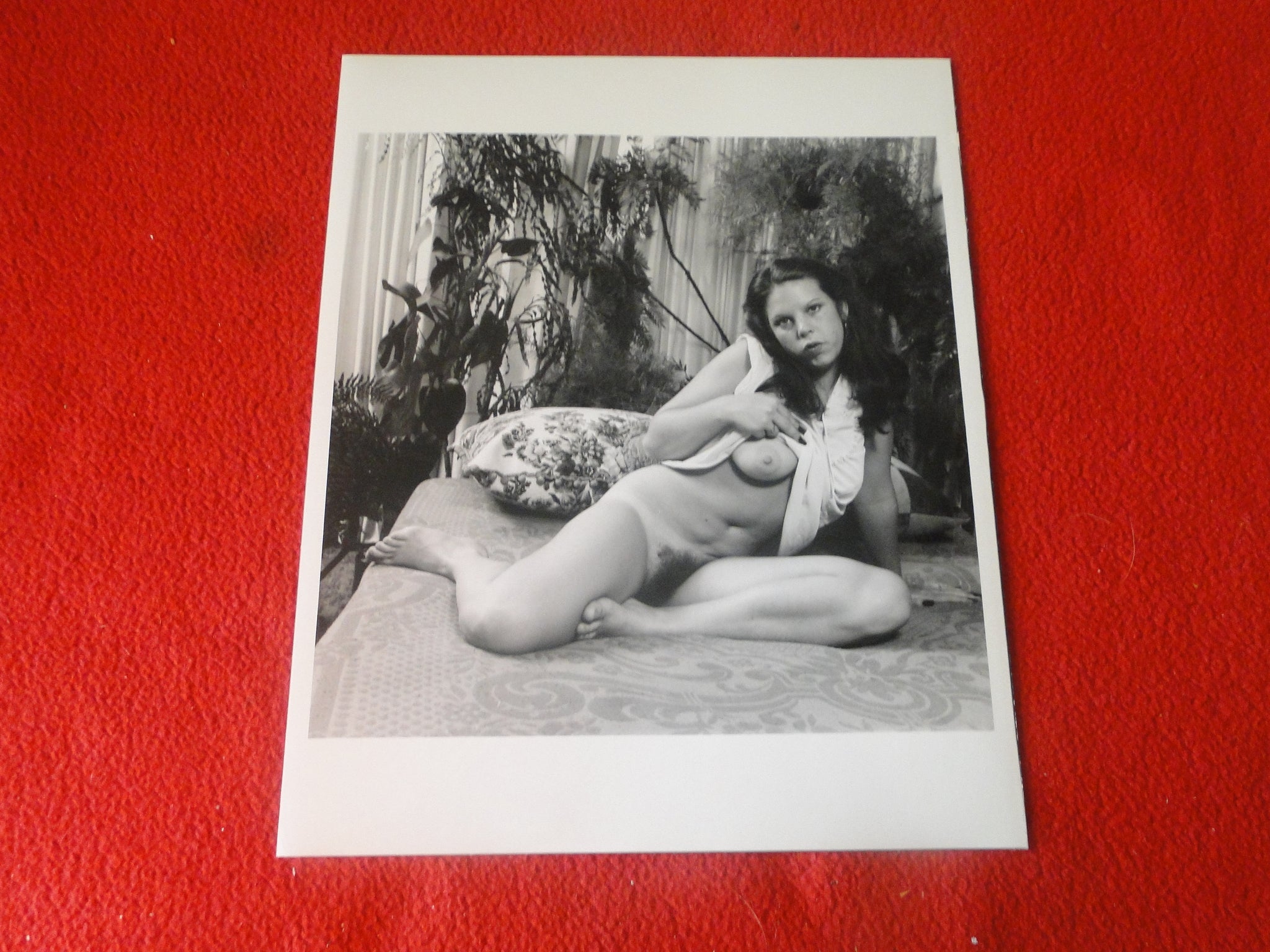 Vintage Nude Woman Big Tits Hairy Pussy Silver Gelatin 8 x 10 Photo AY –  Ephemera Galore