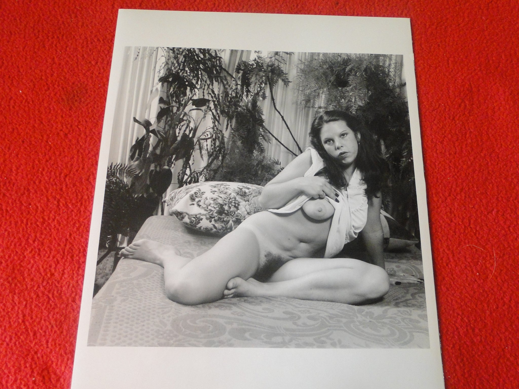 Vintage Nude Woman Big Tits Hairy Pussy Silver Gelatin 8 x 10 Photo AY –  Ephemera Galore