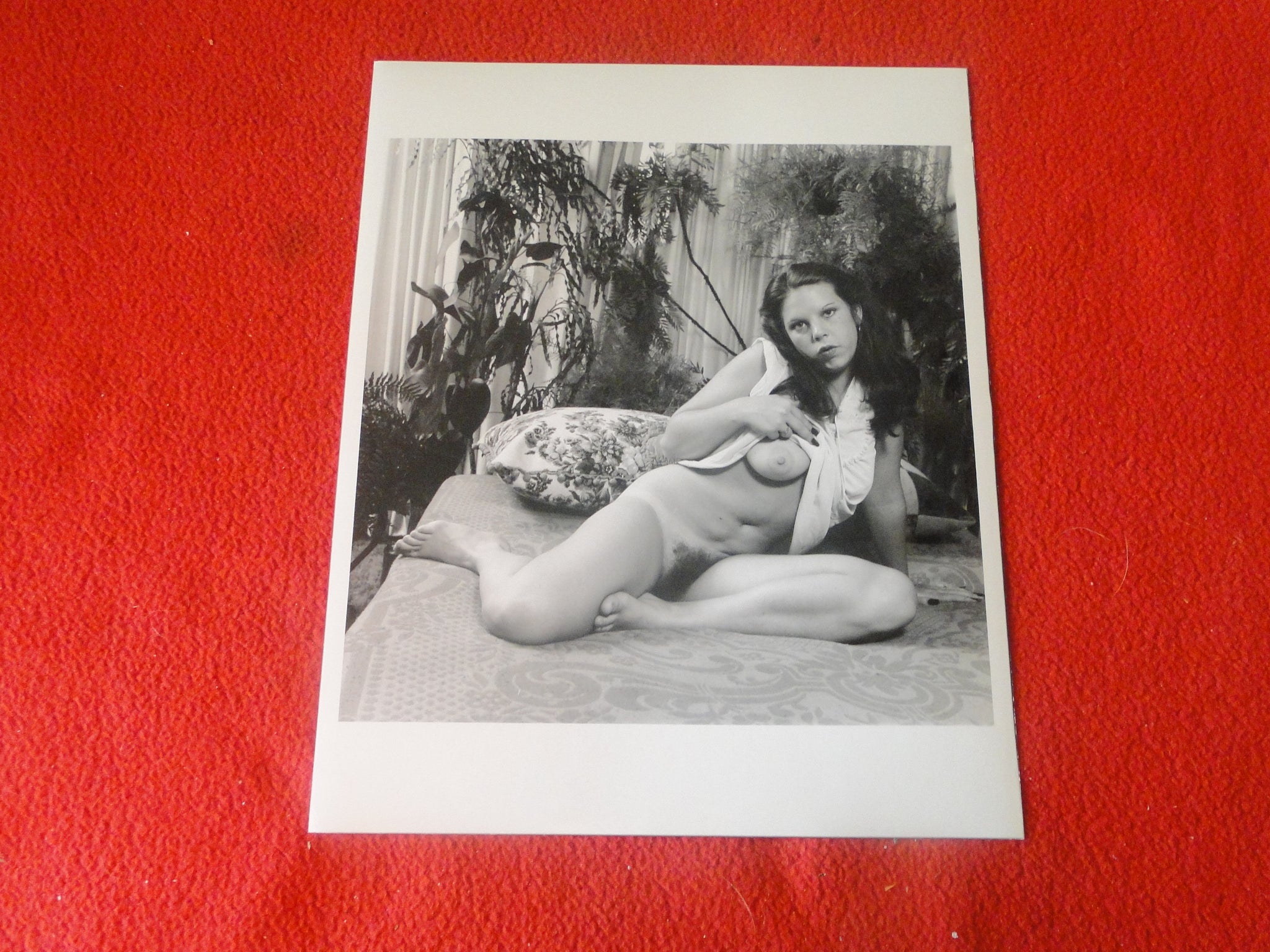 Vintage Nude Woman Big Tits Hairy Pussy Silver Gelatin 8 x 10 Photo AY –  Ephemera Galore