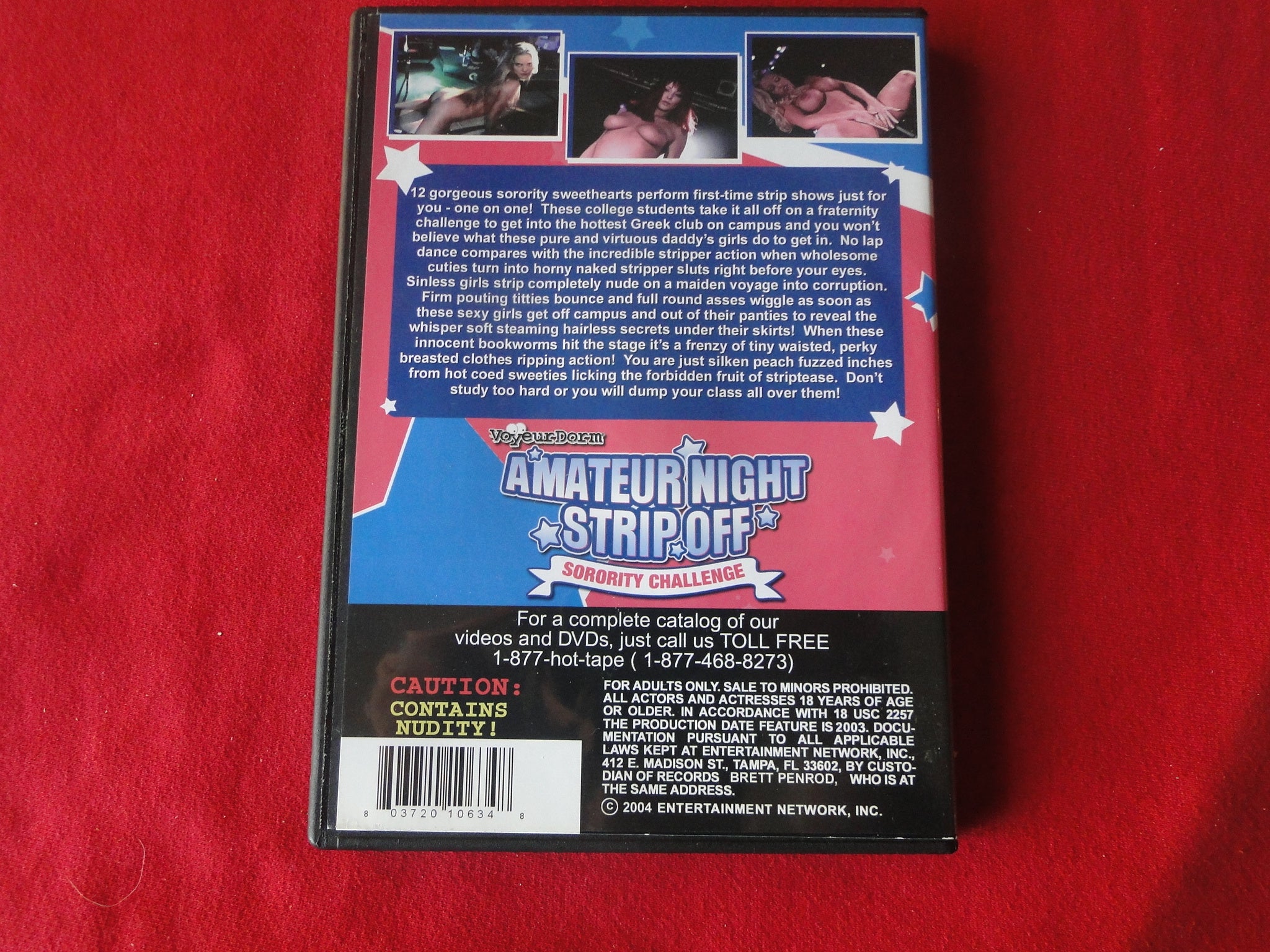 Vintage Adult Porn XXX DVD Amateur Night Strip Off P55 – Ephemera Galore