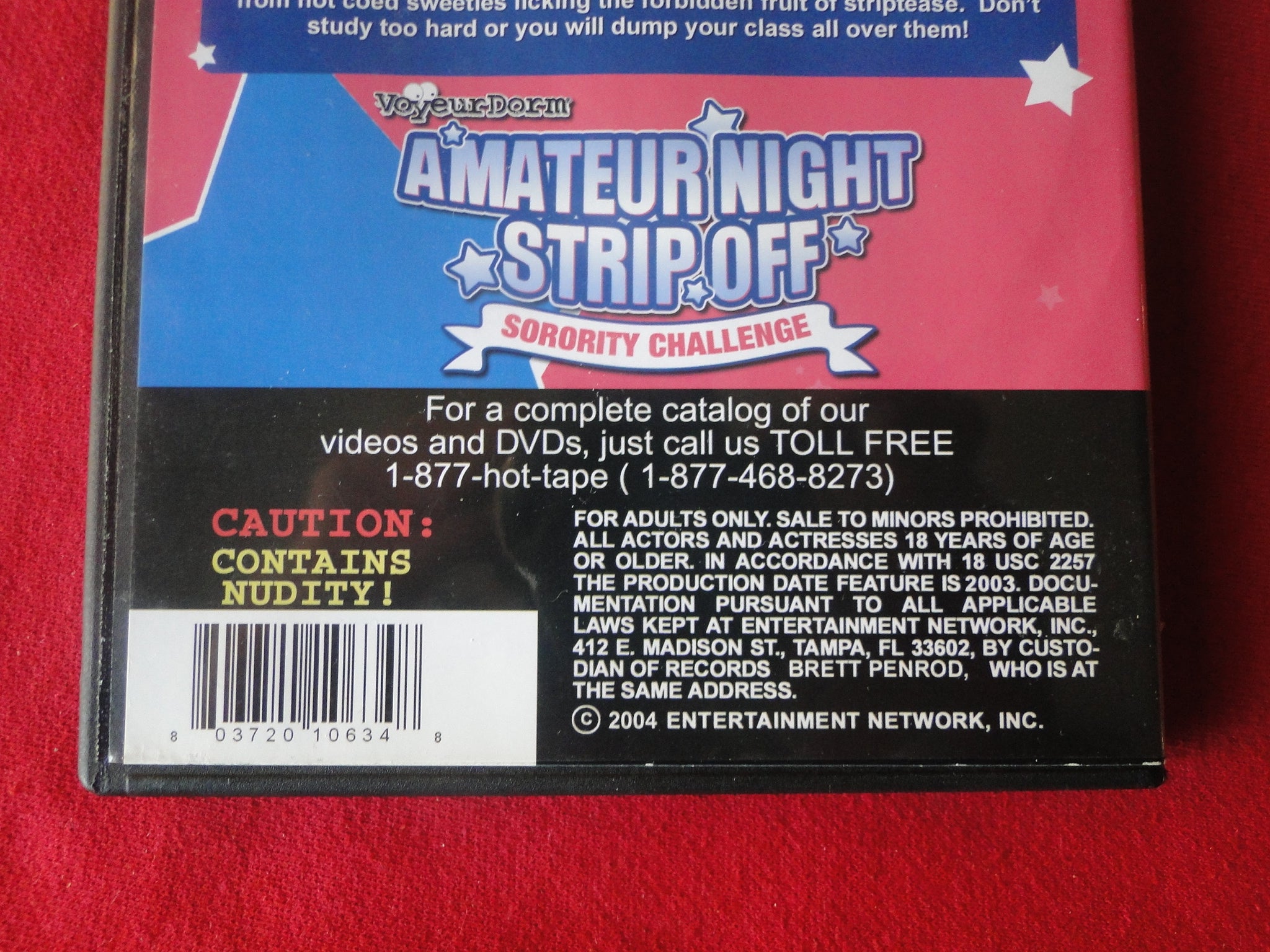 Vintage Adult Porn XXX DVD Amateur Night Strip Off P55 – Ephemera Galore