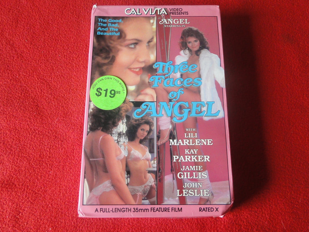 Vintage Adult XXX VHS Porn Tape Three Faces of Angel Kay Parker X3 –  Ephemera Galore