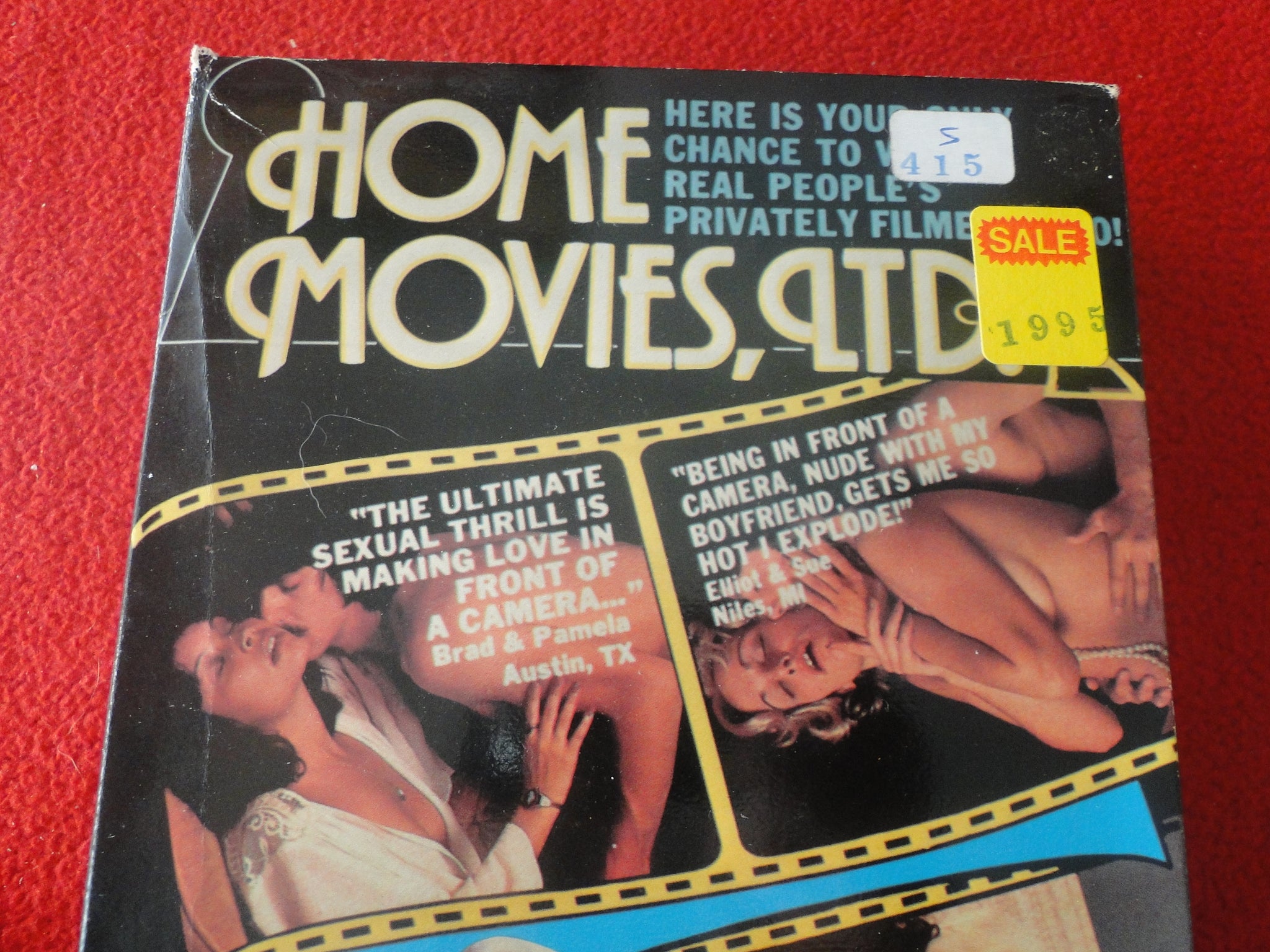 2x Bf - Vintage Adult XXX VHS Porn Tape Home Movies Limited X27 â€“ Ephemera Galore