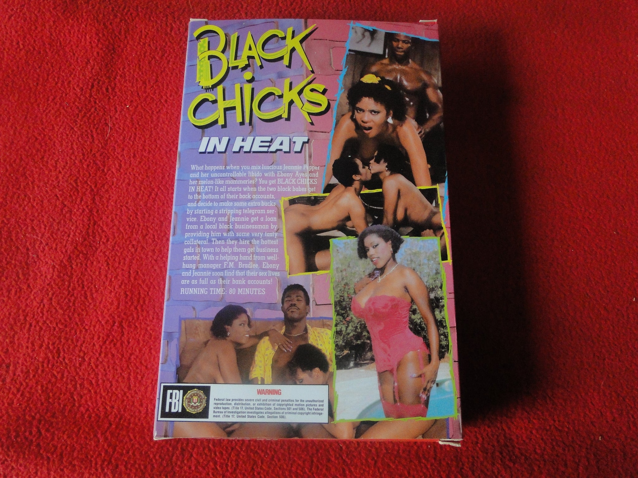 Black Chicks Xxx - Vintage Adult XXX VHS Porn Tape Black Chicks In Heat CM â€“ Ephemera Galore