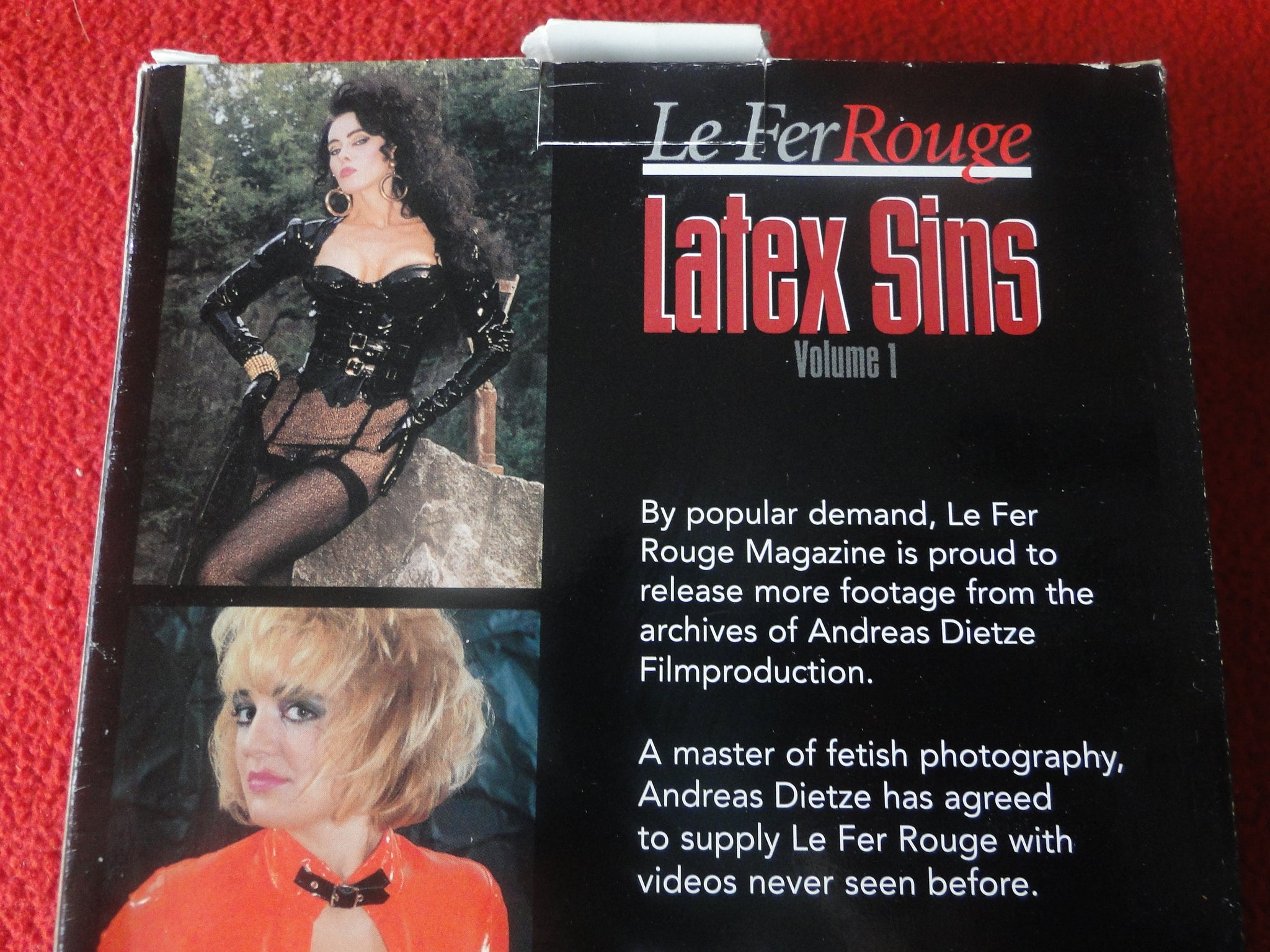 Vintage Adult XXX VHS Porn Tape Latex Sins Le Fer Rouge 12 – Ephemera Galore