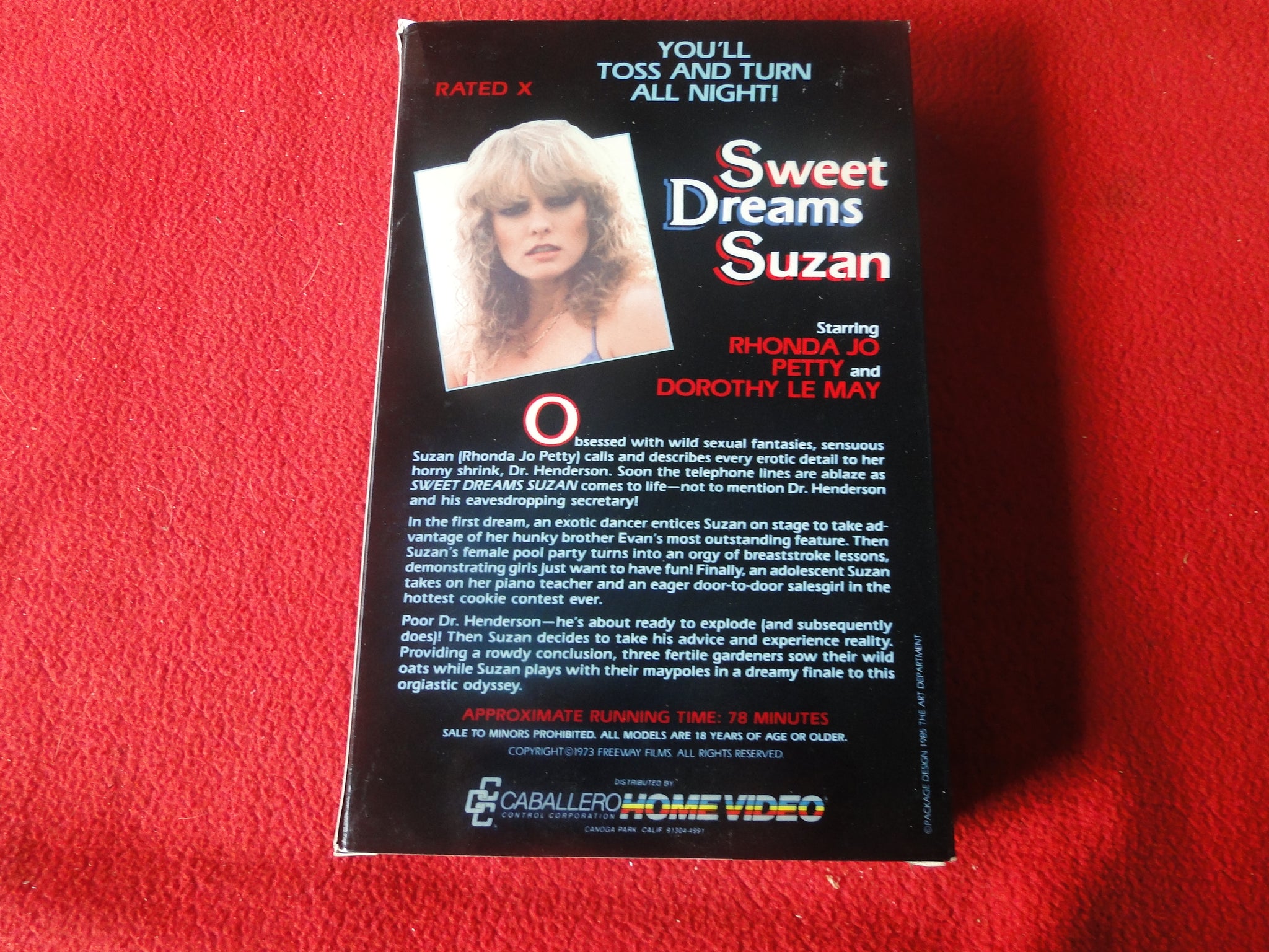 Vintage Adult XXX VHS Porn Tape Sweet Dreams Suzan Rhonda Jo Petty Dor –  Ephemera Galore