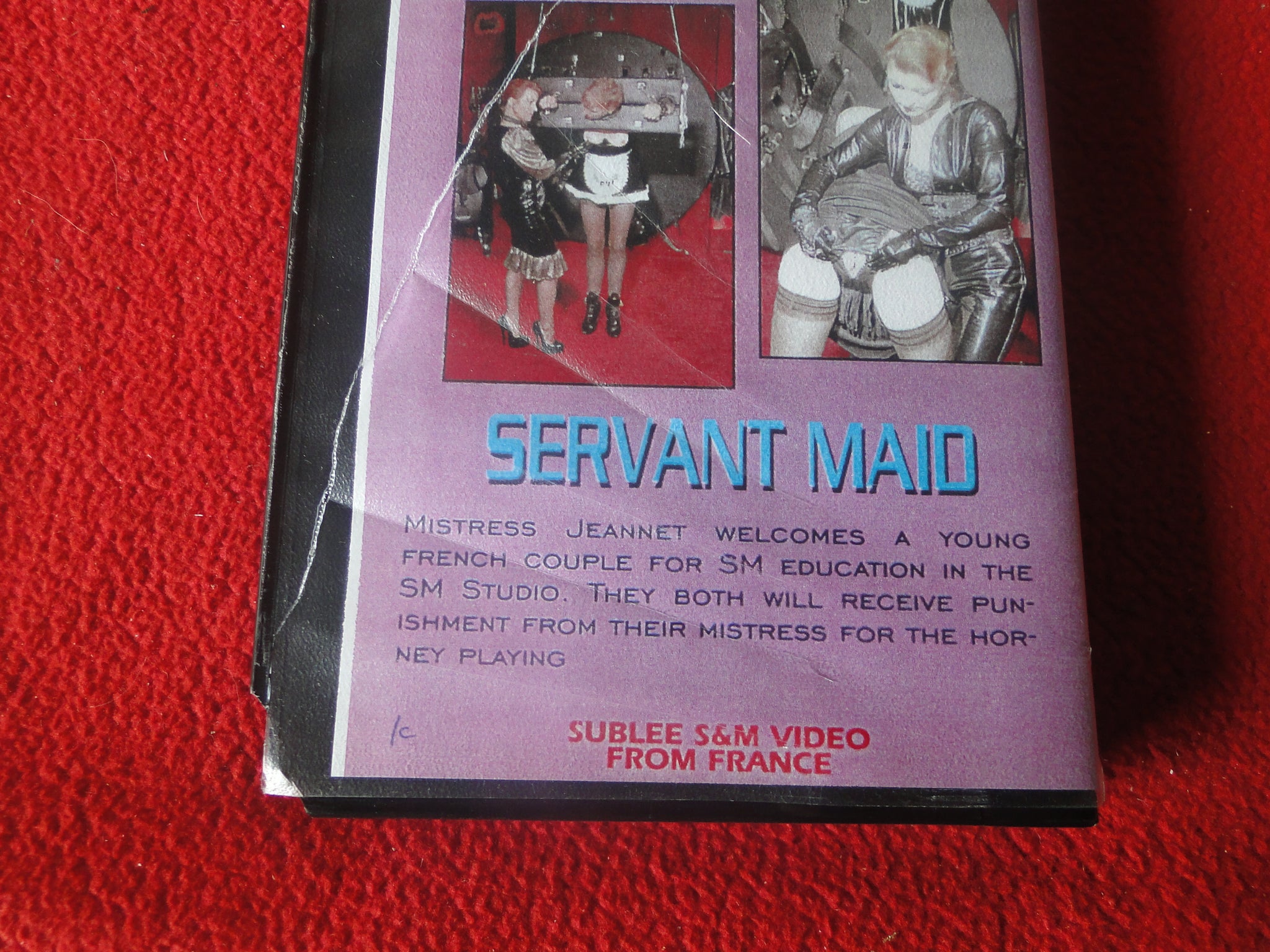 Vintage Adult XXX VHS Porn Tape BDSM Servant Maid CI – Ephemera Galore