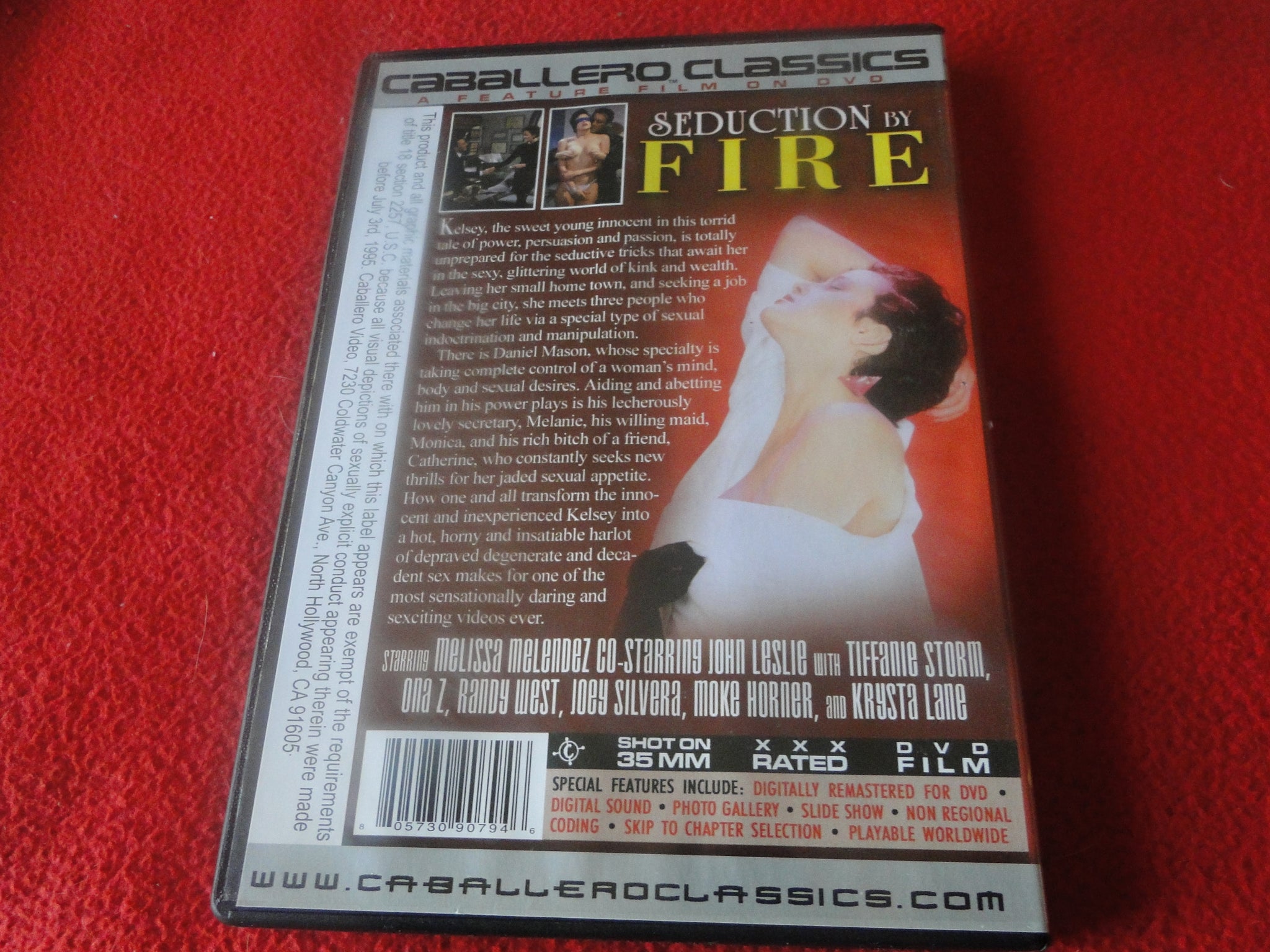 Vintage Erotic Sexy Adult 18 YO+ Porn DVD Seduction By Fire Melissa Me –  Ephemera Galore