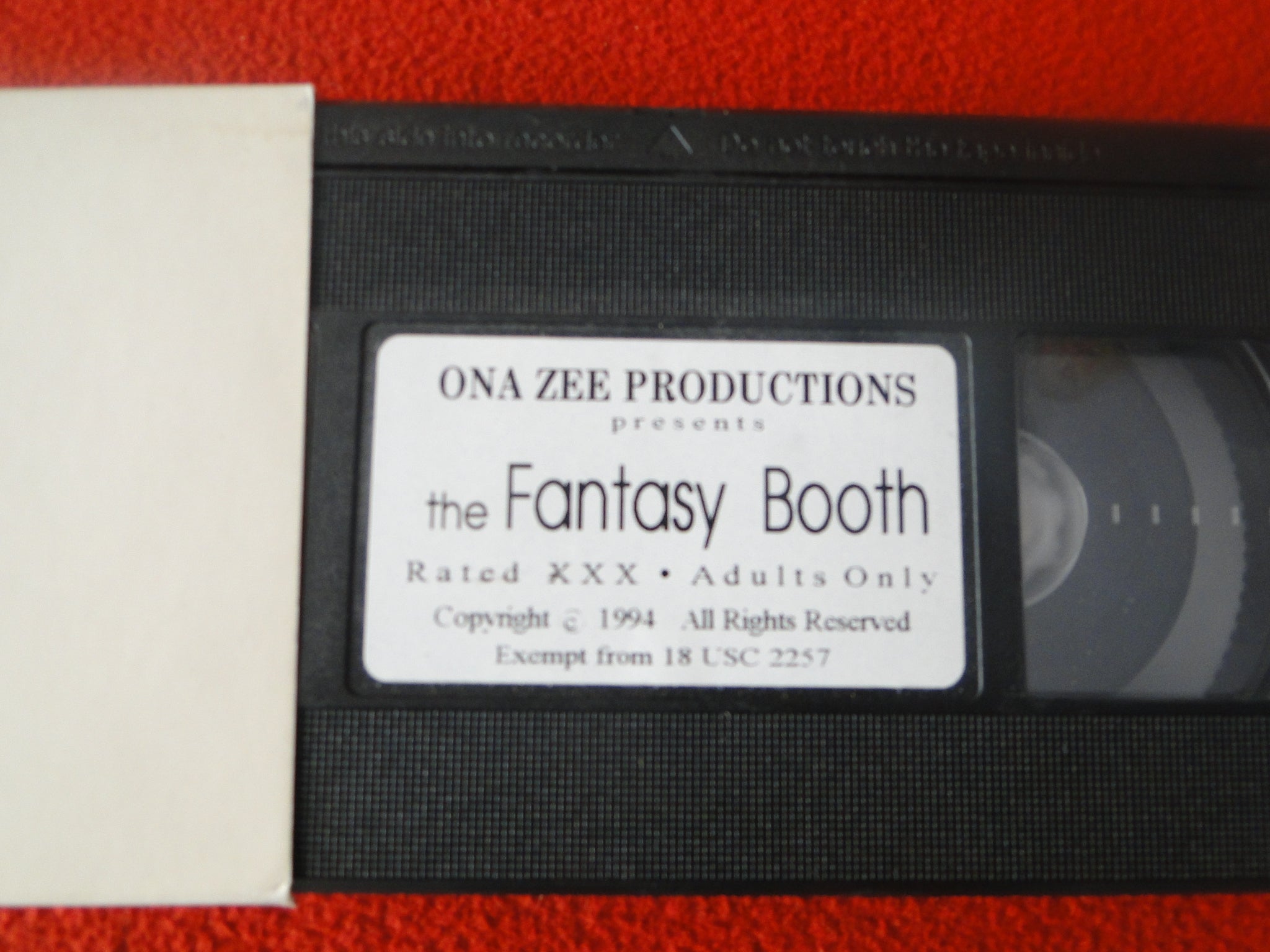 Vintage Adult XXX VHS Porn Movie The Fantasy Booth Ona Zee P53 – Ephemera  Galore