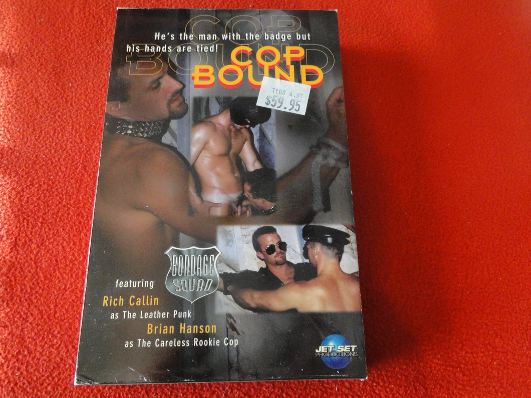 Vintage Adult Erotic XXX Gay VHS Porn Movie Cop Bound Rich Callin Bria –  Ephemera Galore