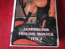 Load image into Gallery viewer, Vintage Erotic Adult XXX VHS Porn Tape Gummiklinik Frau Dr. Monteil Teil 2 BDSM  CI
