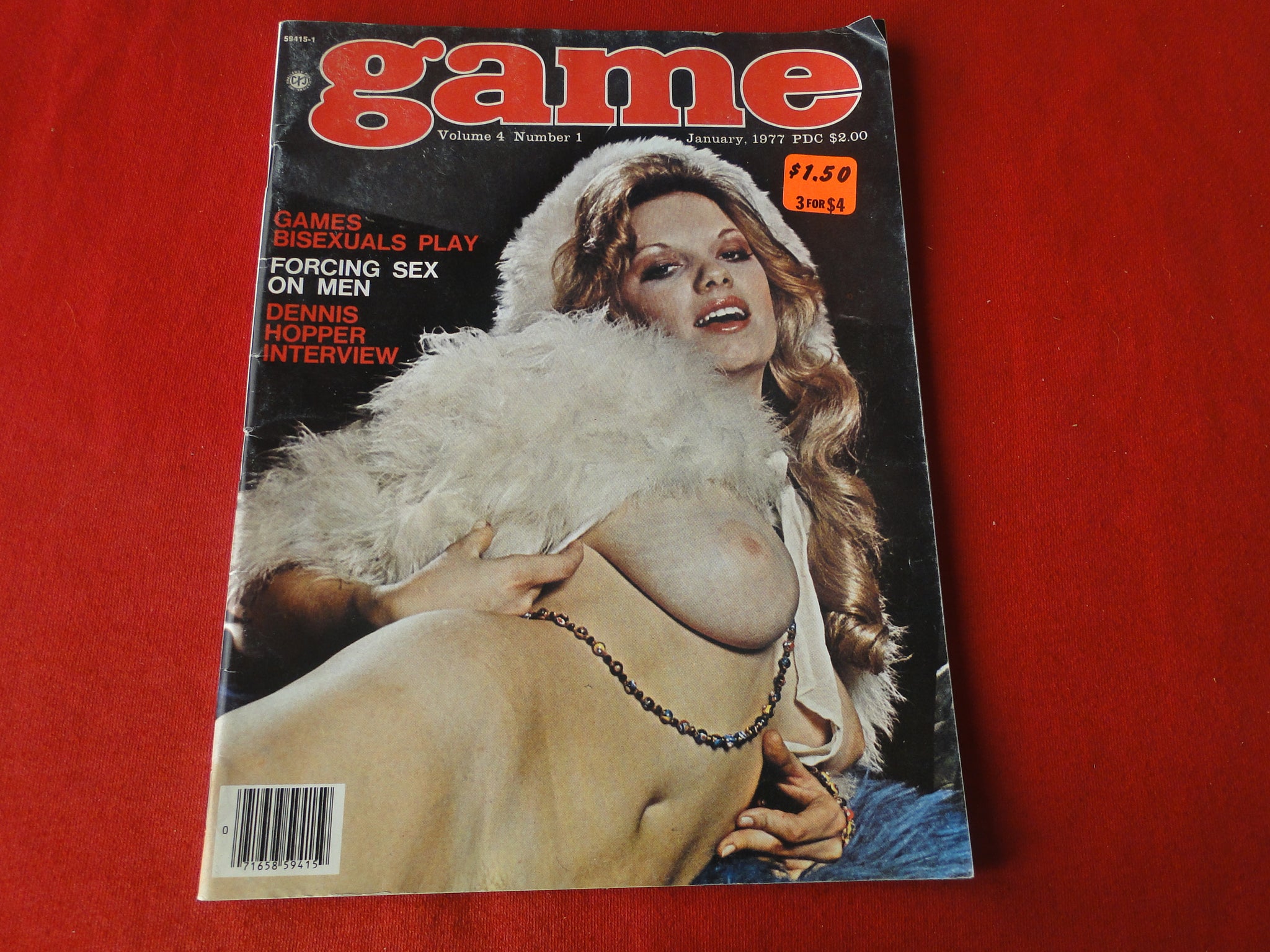 Vintage Nude Erotic Sexy Adult Magazine Game Jan. 1977 G10 – Ephemera Galore