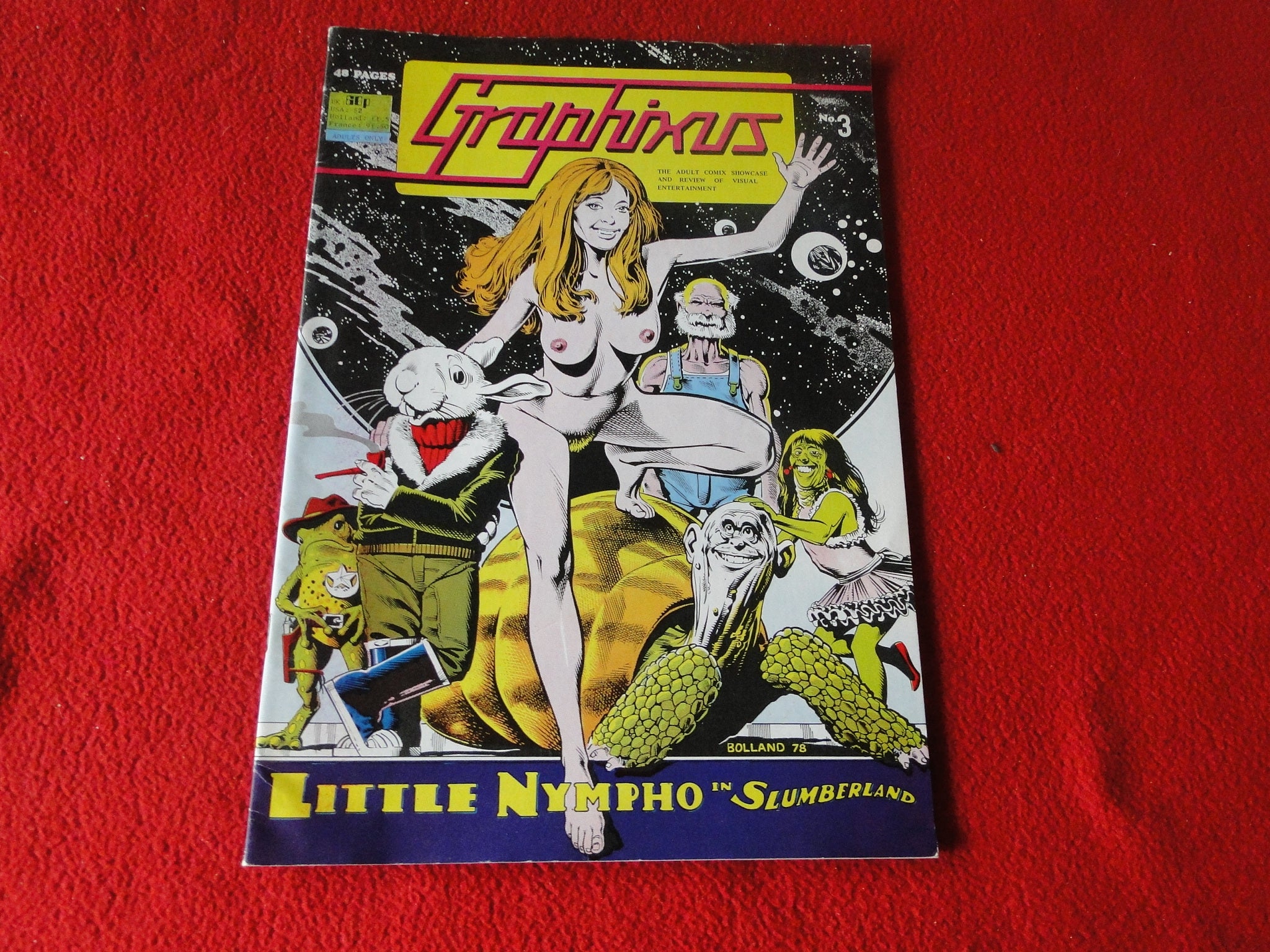 Vintage Nude Erotic Sexy Adult Comic Book Magazine Graphixus No. 3 197 –  Ephemera Galore