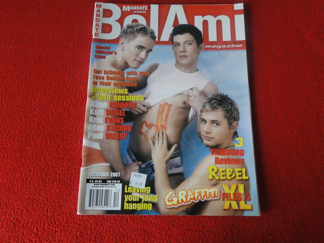 Vintage 18 Y. O. + Sexy Erotic Gay Adult Magazine Mandate Bel Ami Dec. –  Ephemera Galore